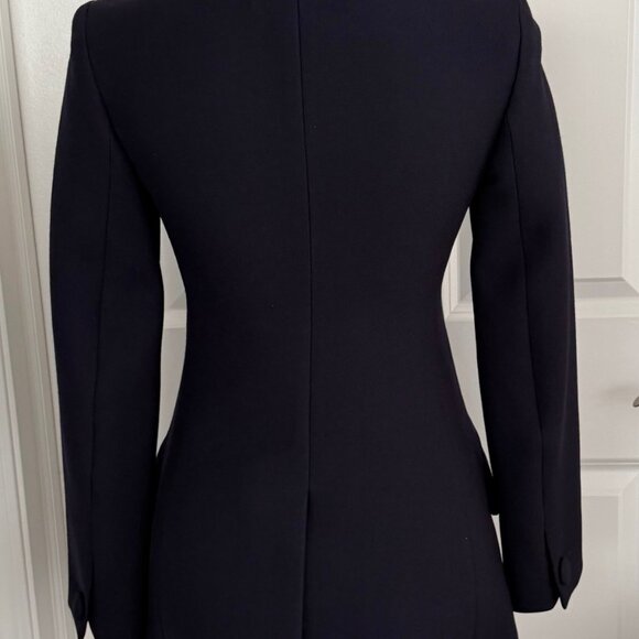 PRADA DOUBLE BREASTED NAVY WOOL BLAZER - SIZE IT 38 - Picture 5 of 12